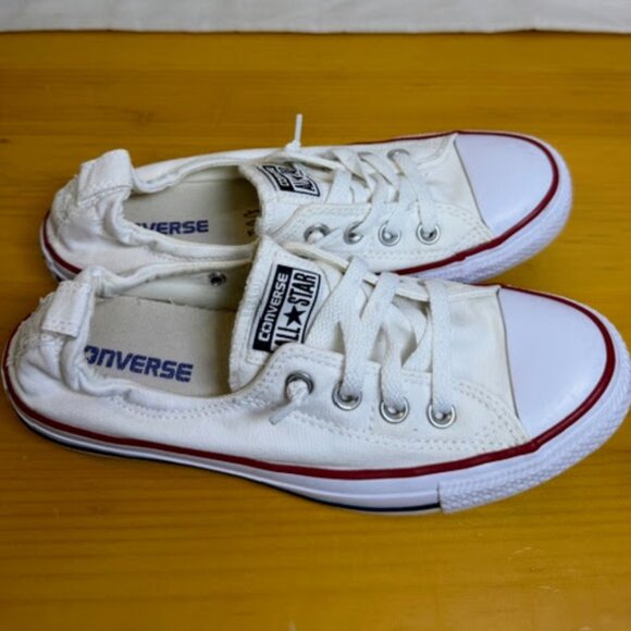 Converse Chuck Taylor All Star White Shoreline slip-on sneakers for women Size 8 - Picture 3 of 5